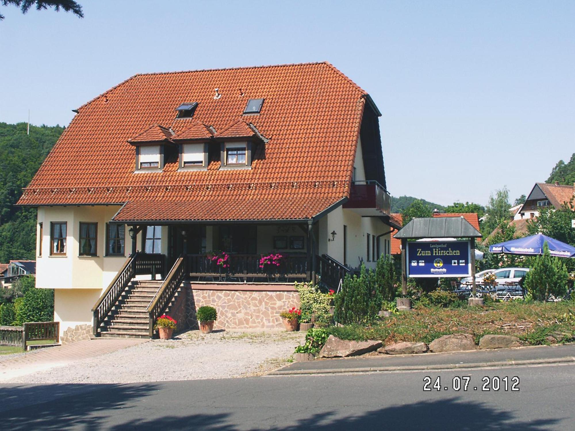 Landgasthof Zum Hirschen Hafenlohr Экстерьер фото